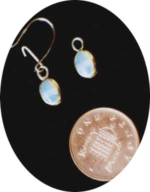 Opal earrings