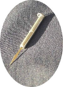 Sterling Silver retractable tooth pick