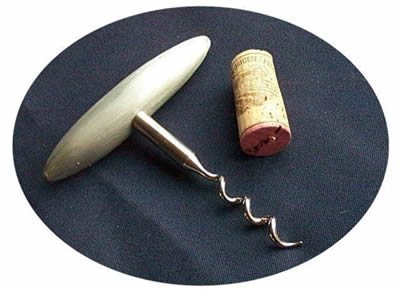 Silver corkscrew